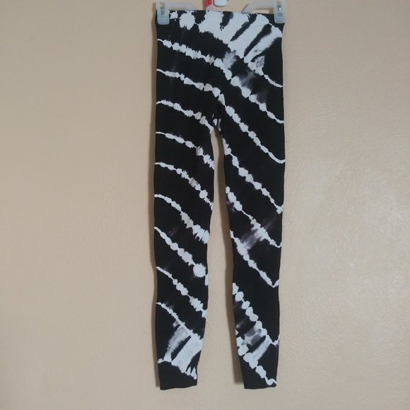 PINK Victoria's Secret Pants - Pink Victoria Secret Black and White Tie Dye Leggings Women's XS